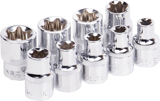 NEO 08-649 Torx Inwending doppenset 9 delig