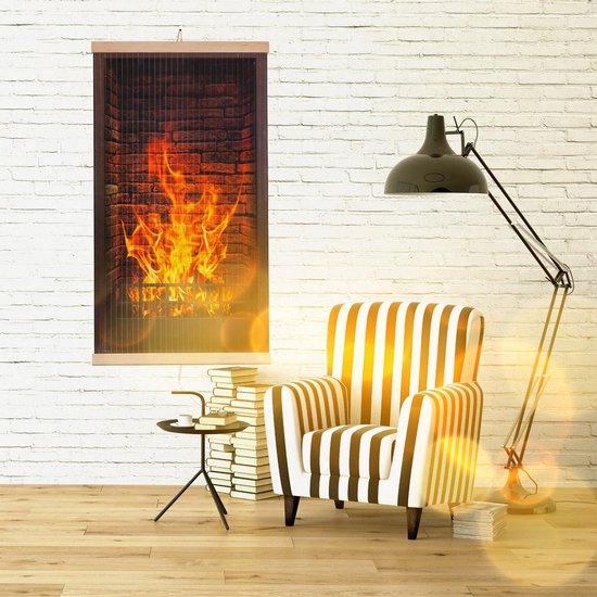 TRIO Infrarood, flexibel verwarmingspaneel met schakelaar - 430W - design 1 haard - afmetingen 100x57cm