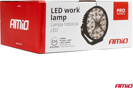 AMiO Krachtige LED-verrijlamp PRO-serie AMiO-03871 Verstraler Spot Robuust Offroad