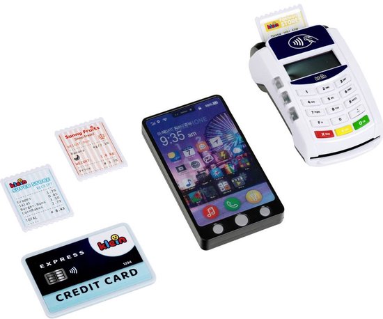 Klein Toys - PoS-terminal en Smartphone - 7-delige set - incl. licht- en geluidseffecten