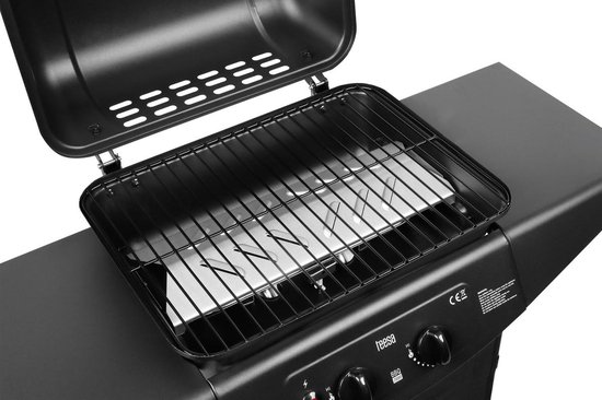 Teesa TSA0080 - Gasbarbecue BBQ 2000 met twee branders en onderstel