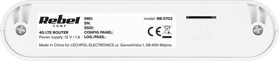 Rebel RB-702 Serie - 4G LTE Router - SIM Kaart - Externe Antennes - 10 Gebruikers