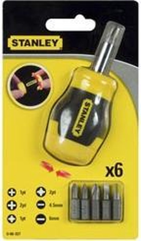 Stanley 0-66-357 Multibit Stubby Schroevendraaier