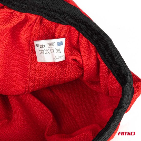 AMiO Textiele Sneeuwkettingen/Sneeuwsokken voor Autobanden XS - EN16662-1 / Önorm V5121 Rood (2 stuks)