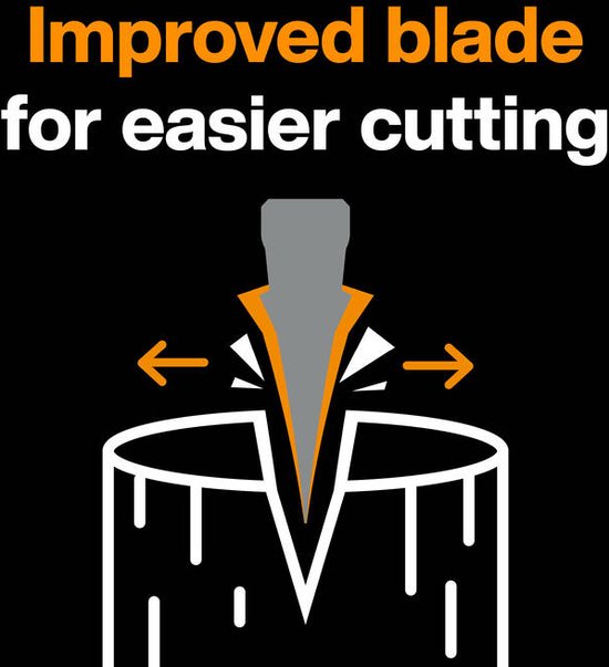 Fiskars Kloofbijl - 24 Inch Bijl - X-series X24 - Veilige niet-afneembare Bijlkop - Kloofbijl