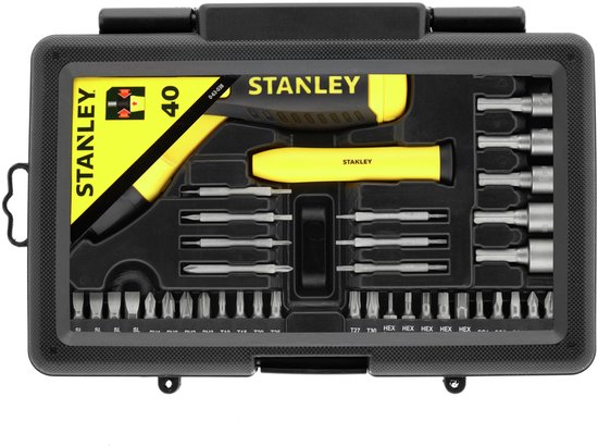 STANLEY 0-63-038 Schroevendraaier - pistoolgreep - 40-delig