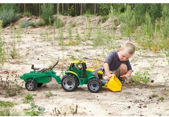 LENA - Tractor met schop en aanhanger - 108 cm - Europese topkwaliteit