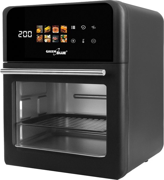 GreenBlue GB950 - AIR FRYER - Vetvrije friteuse - 1800 W - 10 l - 8 programma’s - Accessoires - Timer