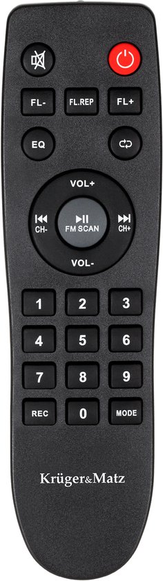 Krüger & Matz KM1718 Mobiele Actieve Luidspreker Party Speaker Box LED ring (met 2 UHF draadloze microfoons, SD, Bluetooth 5.0 , FM, USB) 60 Watt zwart