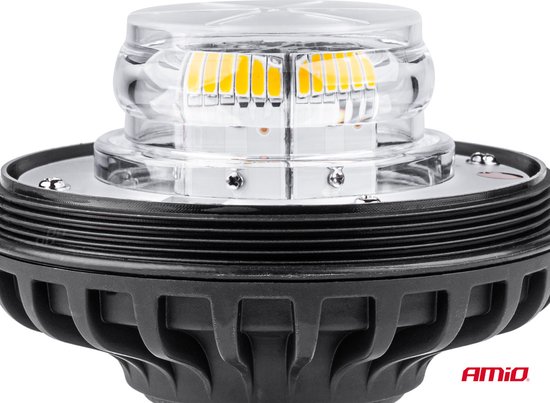 AMiO Stroboscoop Zwaailicht Waarschuwingslamp W03SB 36LED 12/24V IP56 Oranje R65 R10