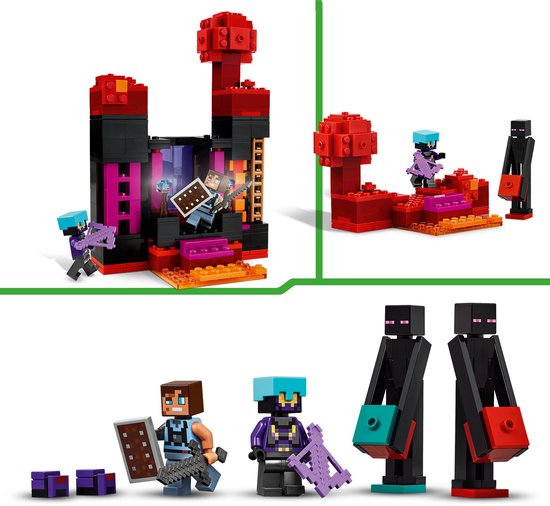 LEGO Minecraft 2in1 De Enderman Toren Speelgoed voor Kinderen - 21279