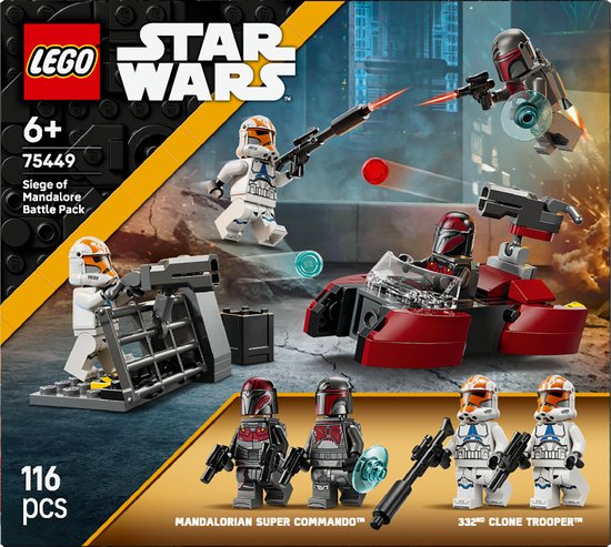 LEGO Star Wars Beleg van Mandalore Battle Pack - Cadeau voor Jongens Vanaf 6 Jaar - 75449