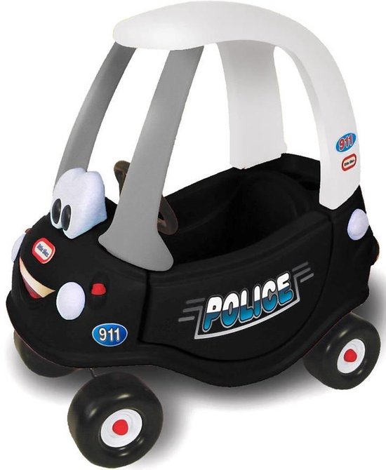 Little Tikes Cozy Coupe Politie Auto Loopauto - Zwart