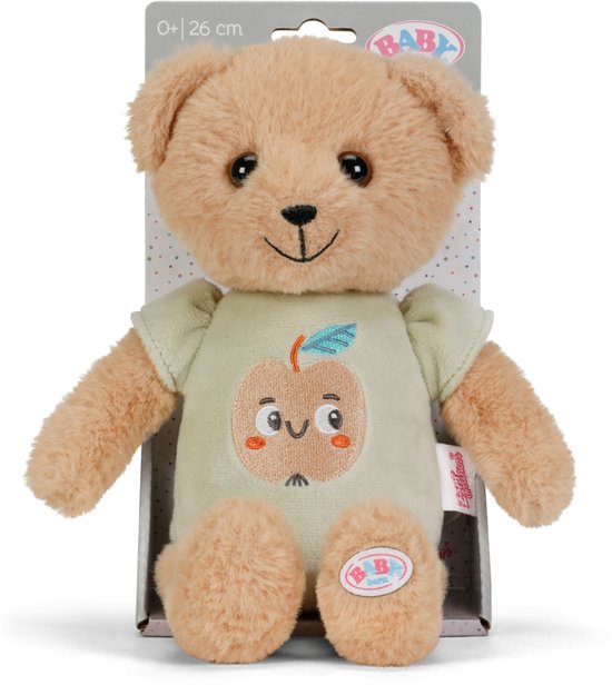 BABY born voor baby’s Teddy, zachte pluchen beer van 26 cm met stoffen lichaam