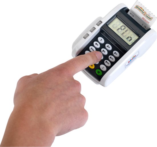 Klein Toys speelgoedkassa verkooppuntterminal - incl. licht - incl. geluid - wit - zwart