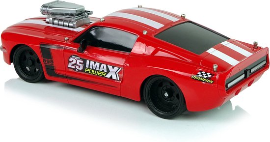 R/C auto - raceauto - 26x10x7cm - 1:16 - rood wit