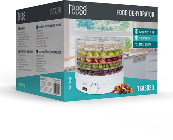 Teesa TSA3030 - Voedseldroger, 5 kg, wit