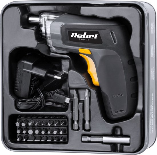 Rebel Accu-schroevendraaier 3,6 Volt RB-1001