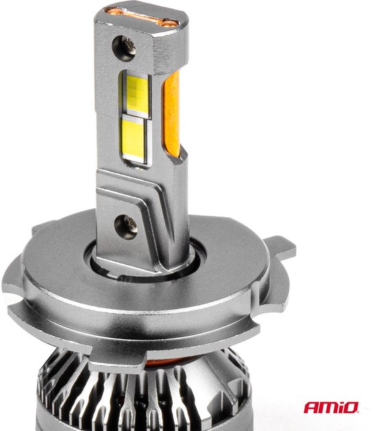 AMiO LED Koplampen HP-serie H4/H19 12-24V Dimlichten Wit