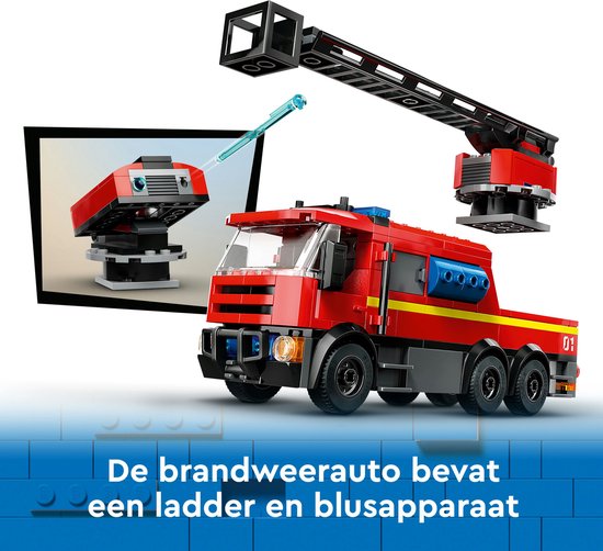 LEGO City Brandweerkazerne en brandweerauto - 60414