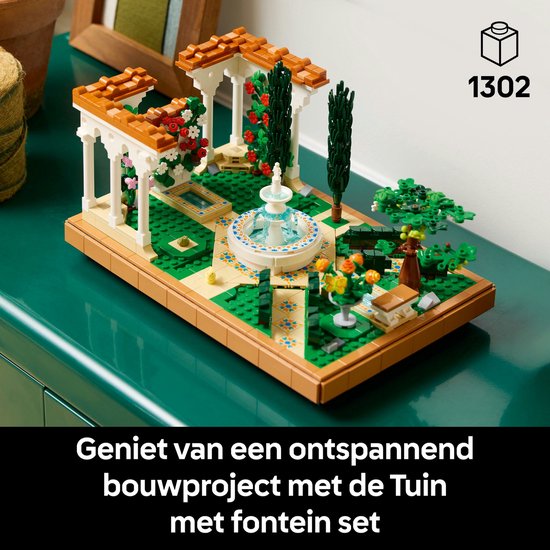 LEGO Icons Tuin met fontein - 10359