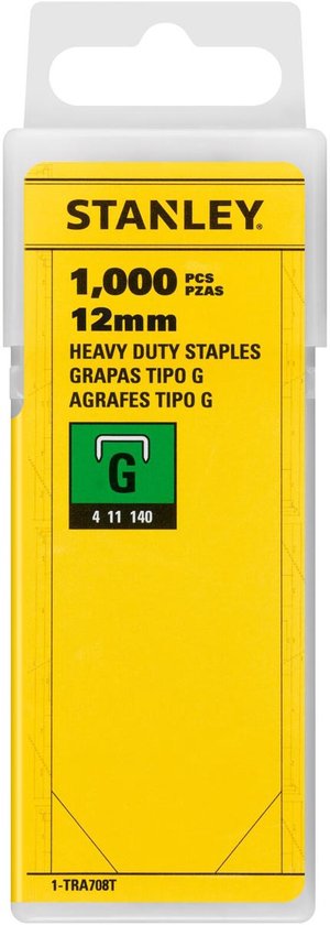 STANLEY 1-STA1TRA708T Nieten - 12mm - type G - 1000 Stuks