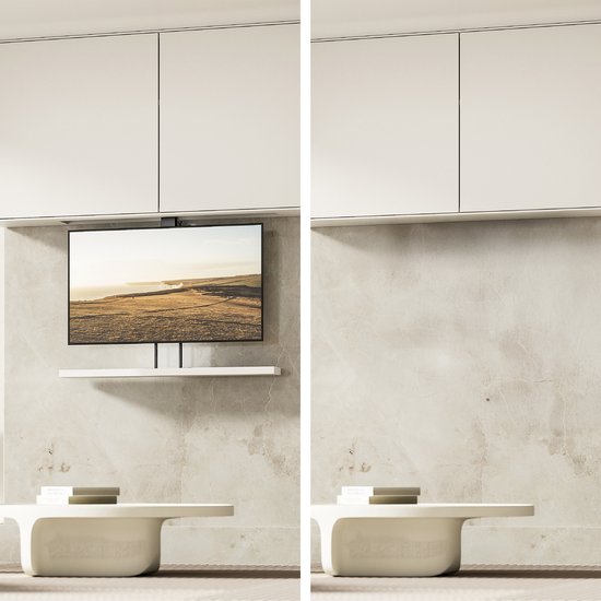 Maclean - TV houder - Elektrische plafond- en vloergreep - 43''-88'', VESA 600x400, max 60kg, 100-240V AC, 50/60Hz