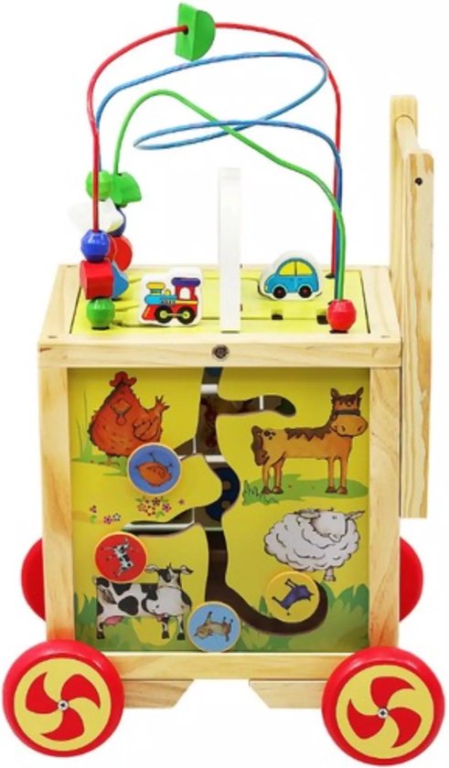 Kruzzel Houten Loopwagen: Perfecte Start voor de Eerste Stapjes