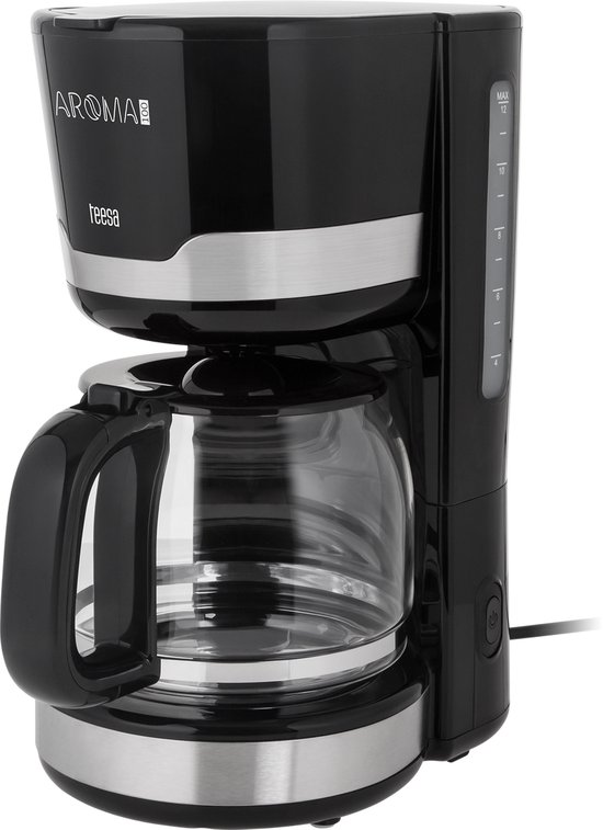 Teesa TSA4006 - Koffiezetapparaat AROMA 100, 1,5 liter, warmhoudfunctie, druppelblokkade, zwart