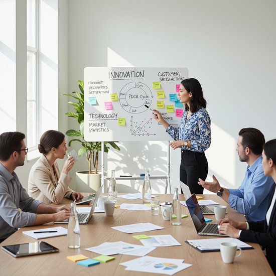 Ergo Office ER-306 - Whiteboard - verrijdbaar droog uitwisbaar - enkelzijdig - 119x79 cm