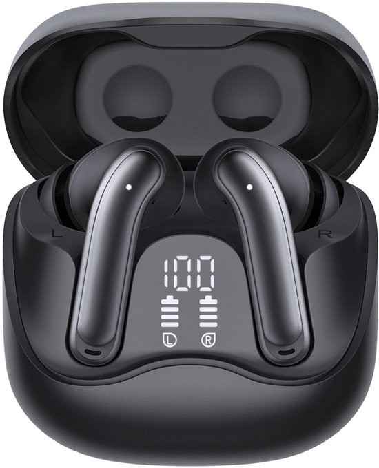Audiocore - Hoofdtelefoon - draadloze - hybride ANC, ENC - 6 microfoons - oplaadetui - Tuya, AC591 PRO