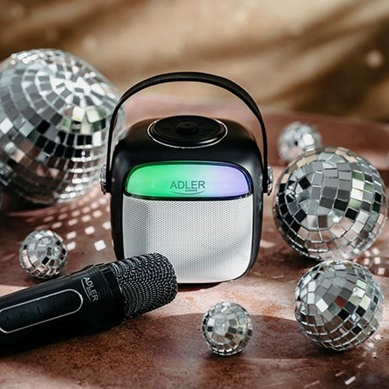 Dankzij de draagbare Bluetooth®-luidsprekers Adler AD 1199b Grijs