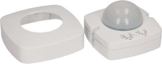 PIR Bewegingsmelder - Triple Sensor - 360 ° Detectie - Plafondbevestiging - 20 Meter bereik - Wit - IP20