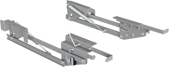Maclean uitschuifbare keukenlift 5-20 kg - Inbouwkeukenplank 820x168x106 mm | In hoogte verstelbare kastplank | Ergonomische uitschuifkast voor keukenapparatuur, magnetron en mixer