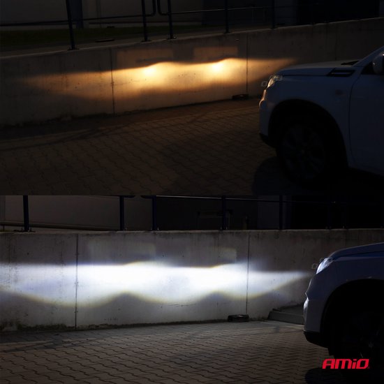 AMiO LED Koplampen COBserie H4 Dimlichten Wit