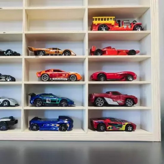 Kruzzel Houten Plank voor 80 Auto's - Stijlvolle en Praktische Opbergoplossing