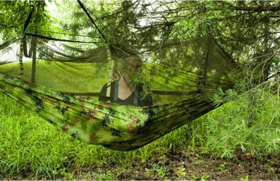 Gardlov Santiago Toeristenhangmat met Muskietennet - Lichtgewicht en Compact - 150 kg Draaggewicht
