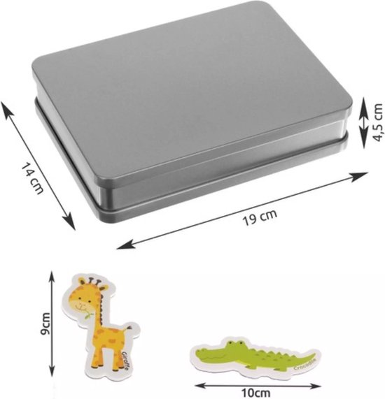 Kruzzel Magnetische Dieren: 40 Kleurrijke Educatieve Magneten