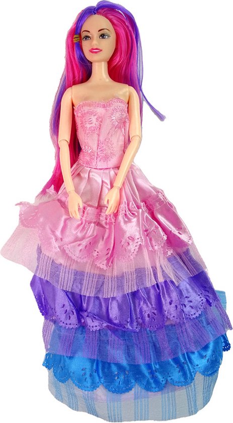 Speelgoed paard met prinsessenpop - 30x4x10cm - met accessoires