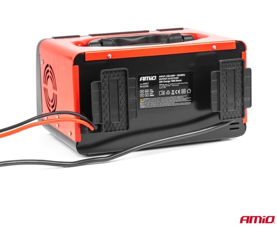 AMiO Acculader 20A 6V 12V met 100A Startfunctie - Voor AGM GEL MF en WET Accu’s Professioneel Gebruik