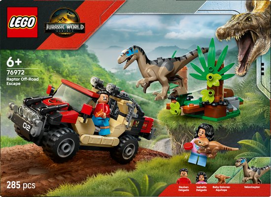 LEGO® Jurassic World Offroad Raptorontsnapping - 76972