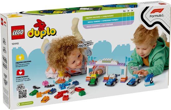 LEGO DUPLO Stad F1® team racewagens en coureurs - 10445