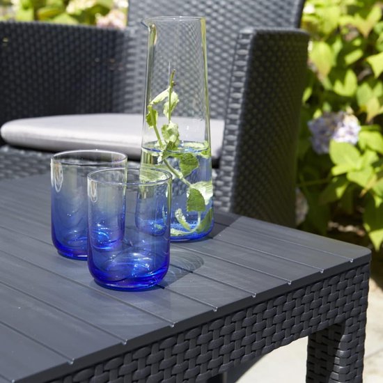Allibert Lyon Verstelbare Tuintafel - 116x71,5x66/40 cm - Grafiet