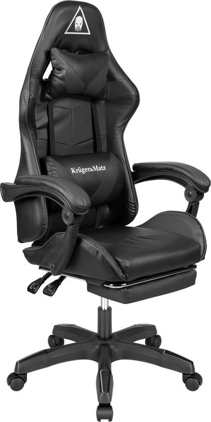 Krüger&Matz KM0790BLA - Warrior GX-150 gaming stoel, zwart
