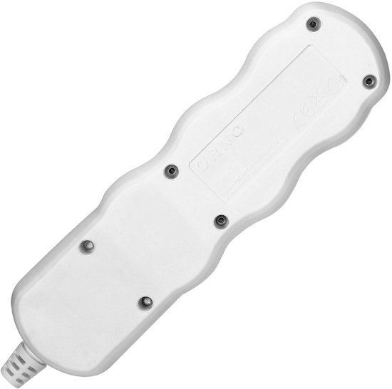 Stekkerdoos - Verdeelstekker 3 voudig - Verdeeldoos horizontaal - Stekkerblok zonder snoer/kabel - Wit