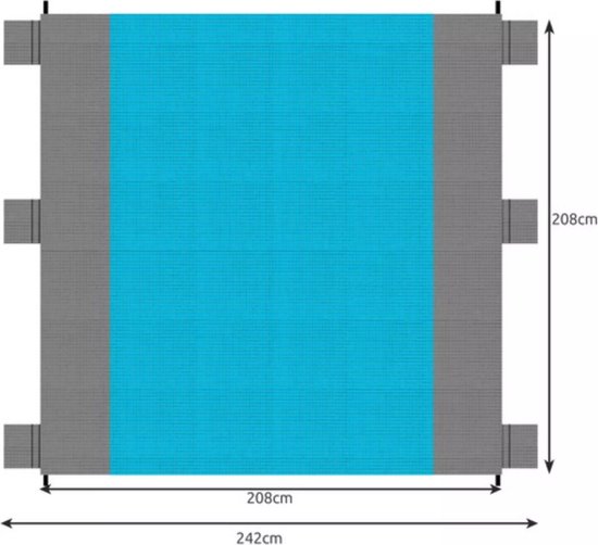 Trizand XXL Strand-/Picknickdeken 208x208cm - Ruim en Stabiel