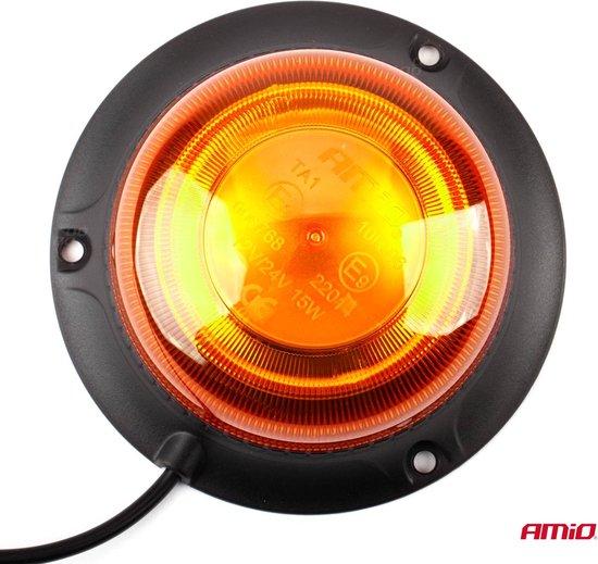 AMiO Stroboscoop Zwaailicht Waarschuwingslamp W213BL 12/24V IP56 Oranje R65 R10