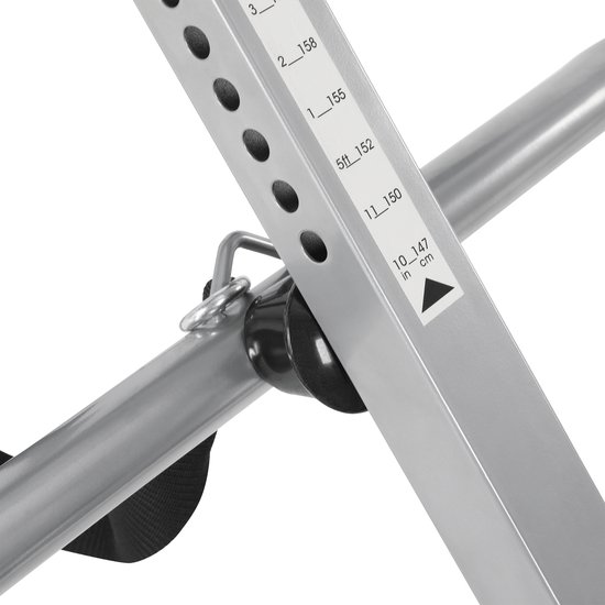 Rebel Active RBA-2009 opvouwbare inversietafel tot 130 Kg - inversiebank - verstelbaar 147 - 198 cm - zwaartekrachttrainer - rugtrainer