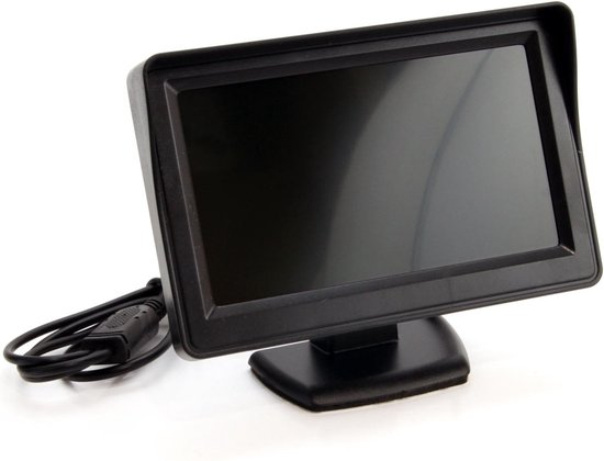 Parkeersensoren/Parkeerhulp (4 sensoren) met LCD scherm + Camera met nightvision - universeel