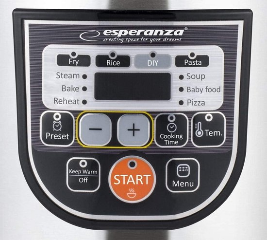 Esparanza - Multicooker - RVS - met Timer